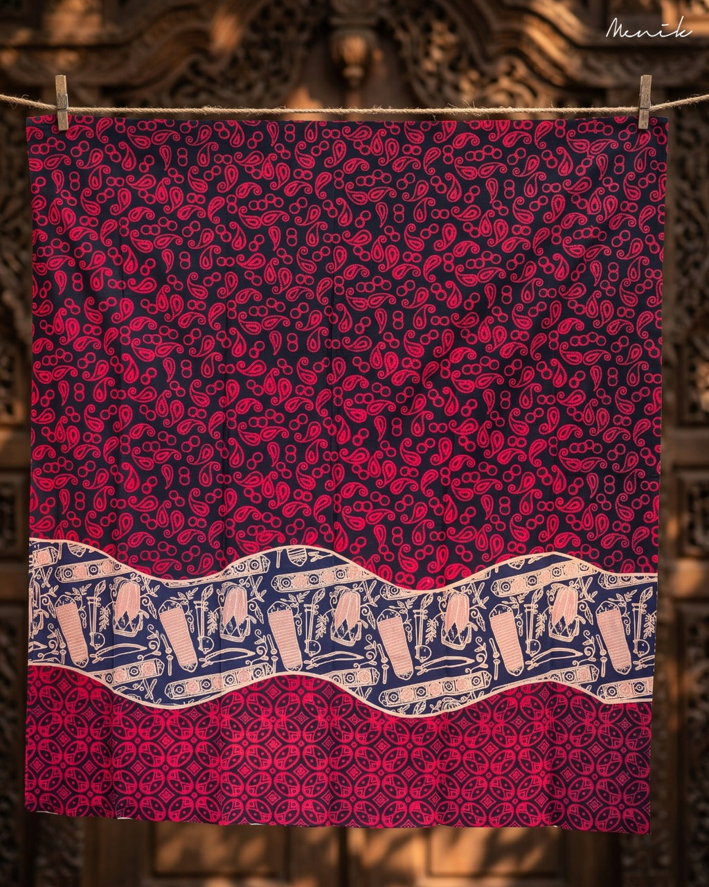 Batik Tangerang Motif Gambang Kromong KJG02 - Menik Batik