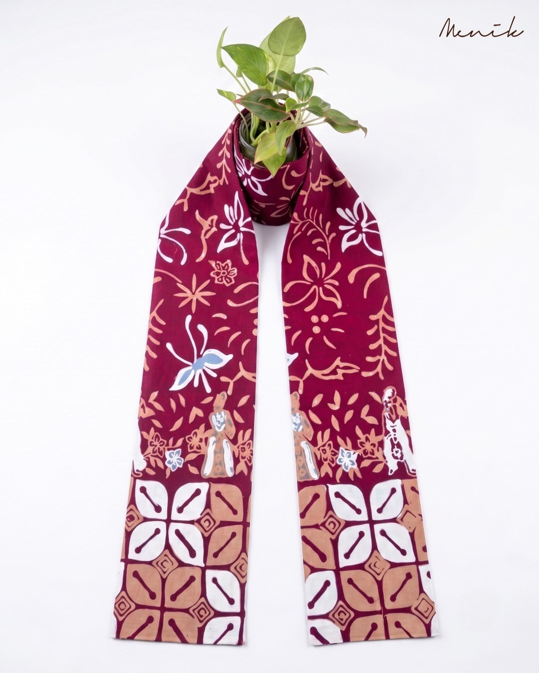 Batik Tangerang Motif Bunga Kupu SYL-RD02 - Menik Batik