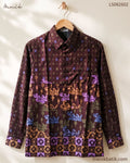 Kemeja Lengan Panjang Batik Tangerang Motif Perahu Naga LS082602 - Menik Batik