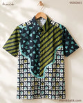 Kemeja Lengan Pendek Batik Tangerang Motif Perahu Naga SS082601 - Menik Batik